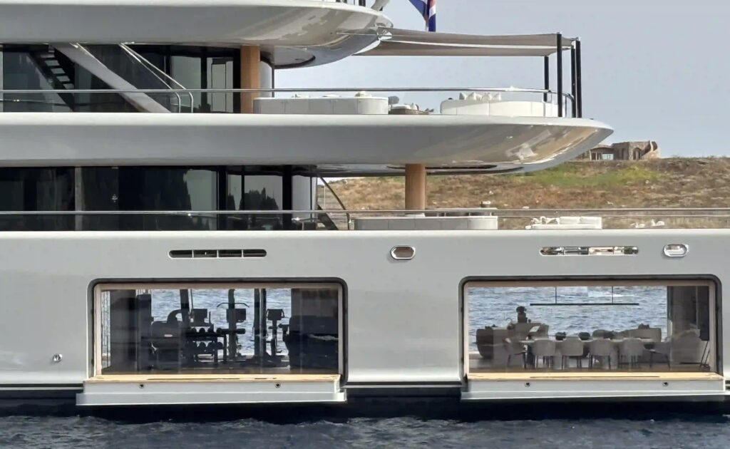 Palestra di 144 m² a bordo del superyacht NIXIE di Lürssen
